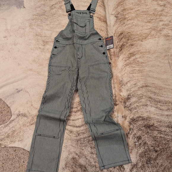 Dovetail Striped Overalls- Freshly Overall, Indigo Stripe - Picture 4 of 4